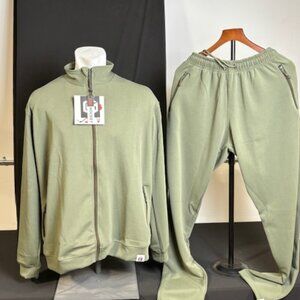 LTD Hockey Olive Green Zip-Up Track Jacket & Joggers Set